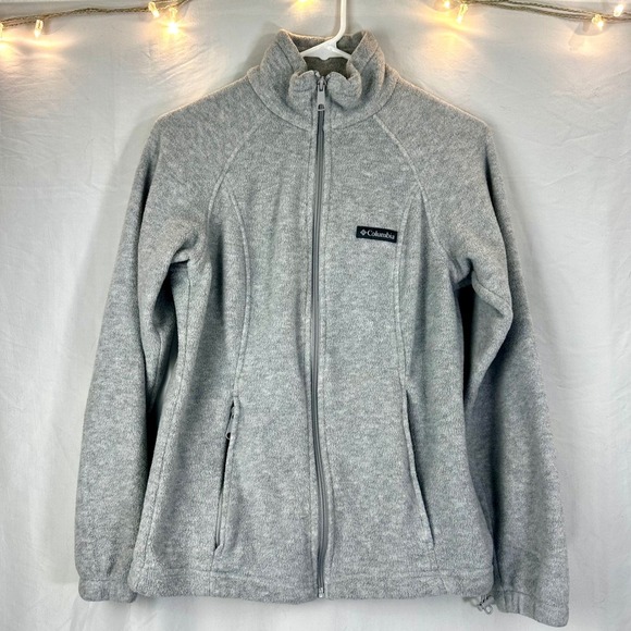Columbia Tops - Columbia Bento Springs Full Zip Fleece Jacket Women's S Mock Neck Heather Gray